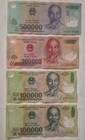 VIETNAM CURRENCY MIXED BANKNOTES (( 100K - 500K )) GROUP B