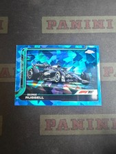 2025 Topps Chrome F1 George Russell #79 Blue Cracked Ice Mercedes‑AMG Petronas