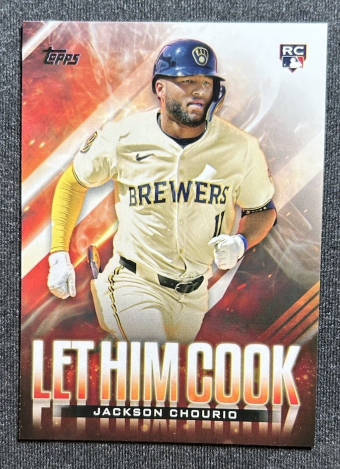 2024 Topps Update Series Jackson Chourio Let Him Cook #LHC-19 Rookie Brewers RC
