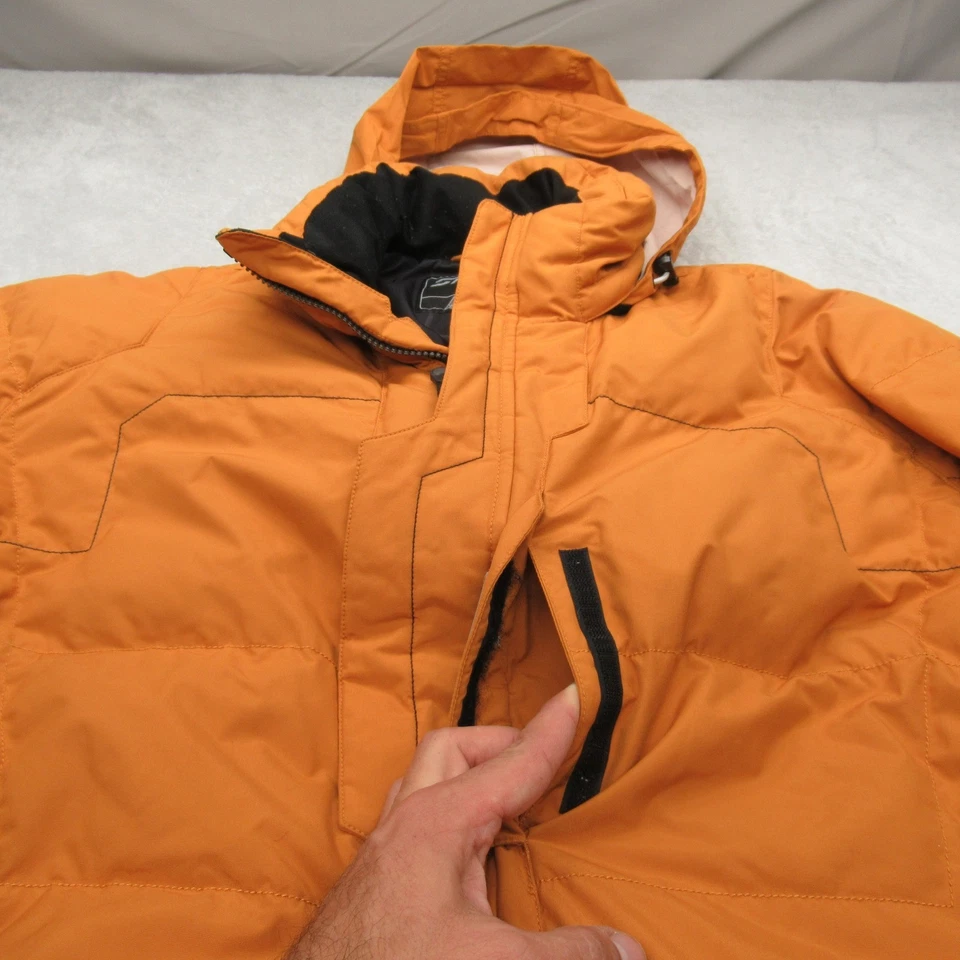 Chaqueta de Plumón Spyder Hombres XL Naranja Esquí Snowboard Con Capucha Gruesa Impermeable Aislada Foto 4 de 4