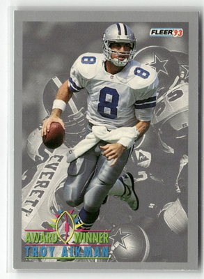 #ad 1993 FLEER #253 TROY AIKMAN DALLAS COWBOYS $1.79