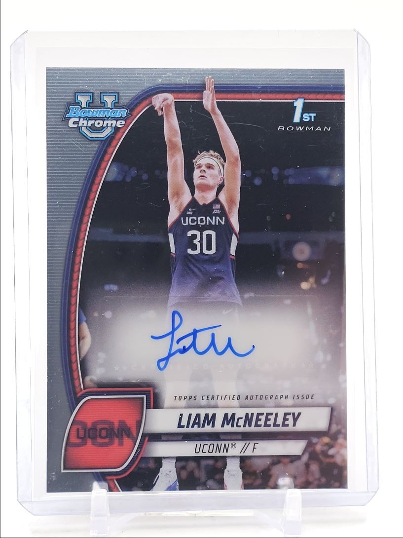 LIAM MCNEELEY 2024-25 BOWMAN UNIVERSITY CHROME 1ST AUTOGRAPH AUTO Q0757