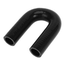 Black Car Silicone Hose 180 Degrees 25mm Id 120mm Length Universal Coolant