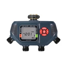 DEWENWILS Sprinkler Timer 4 Zone, Water Timer for Garden Hose with Rain
