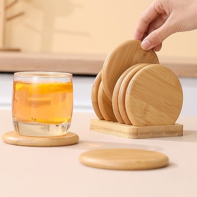 Bambus Coaster Set Einfacher kreativer Becherhalter Water Cup Isolation Pad Pad 