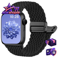 Geflochtenes Band FüR Apple Watch Armband 38-49Mm Sport ZubehöR Damen Herren