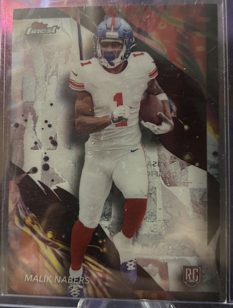 2024 Topps Finest - Uncommon Malik Nabers #190 (RC)