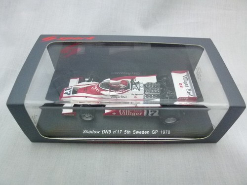 Case Cracked Spark 1:43 F1 Shadow DN9 #17 Clay Regazzoni Sweden GP 1978 S1693