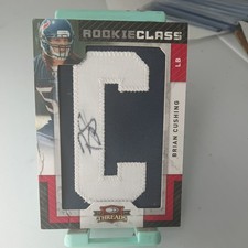 2009 Donruss Threads Letter Rookie Class Brian Cushing /280 Auto Autograph  L2