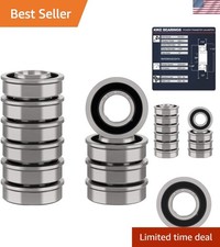 ABEC 3 10-Pack Ball Bearings 5/8" x 1-3/8" - Ideal for Smooth Functionality