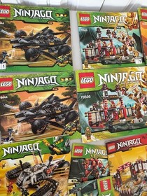 LEGO NINJAGO INSTRUCTION BOOK MANUAL ONLY HUGE LOT 70505 2520 2504 9449 9444 ETC