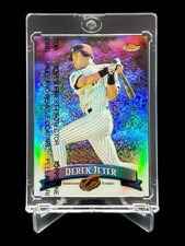 1998 Topps Finest DEREK JETER REFRACTOR SSP HOLO W/ COATING CHROME #92🔥RARE🔥