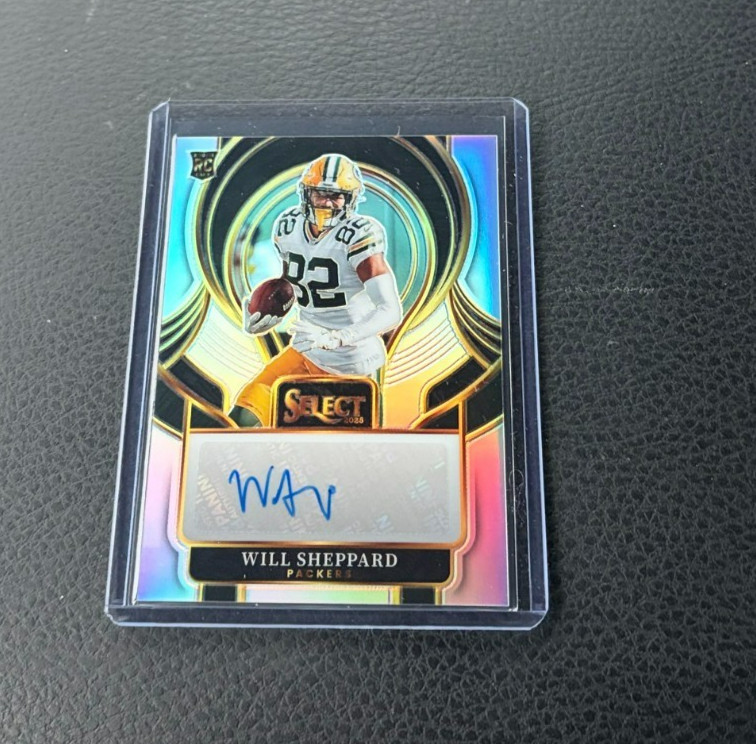2025 Panini Select Will Sheppard Rookie Silver Prizm Auto
