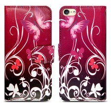 Case For Apple iPod Touch 5th 6th 7th Generation Leather Flip Wallet Phone Cover