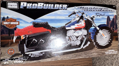 Mega Bloks ProBuilder Harley-Davidson Softail 9771 1140pc Limited Retired