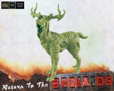 Mutant Deer -Post-Apocalyptic -28mm / 32mm -EC3D Designs -Return To The Badlands