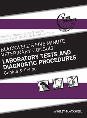 Blackwell's Five-Minute Veterinary - Hardcover, by Vaden Shelly L.; - Very Good