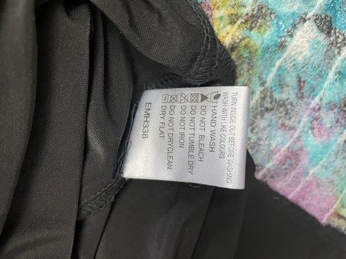 Boho Skirt By Michelle Hope Size 10 / 12 Peacock Colourful Midi Skirt Mesh Lace - Picture 8 of 10