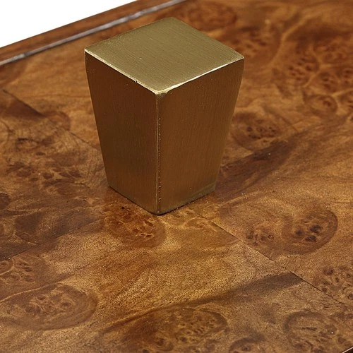 Uttermost 18209 Burl Haven 15 inch Burl Veneer and Antique Brass Box - Picture 6 of 6