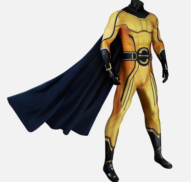 Thunderbolts 哨兵连身裤紧身衣裤斗篷男式万圣节角色扮演服装套装 — 第 3/4 张图片