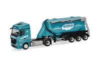 Herpa 320351 Mercedes-Benz Actros ´18 Streamspace Eutersilo-Sattelzug Weber B...