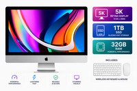 iMac 27 (2020) Core i7 - 1 TB SSD - 32 GB All in one Keyboard & Mouse included