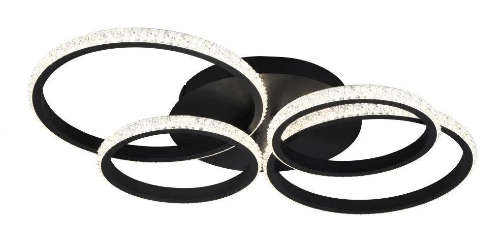 Ceiling Light Black Cires LED Matt Trio R67364132