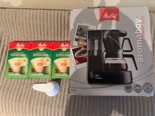 Melitta Aromaboy Black Filter Coffee Machine with free scoop and paper filters