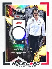 TOTO WOLFF 2024 Topps Finest Formula 1 F1 Relic Relics Black Refractor 8/10