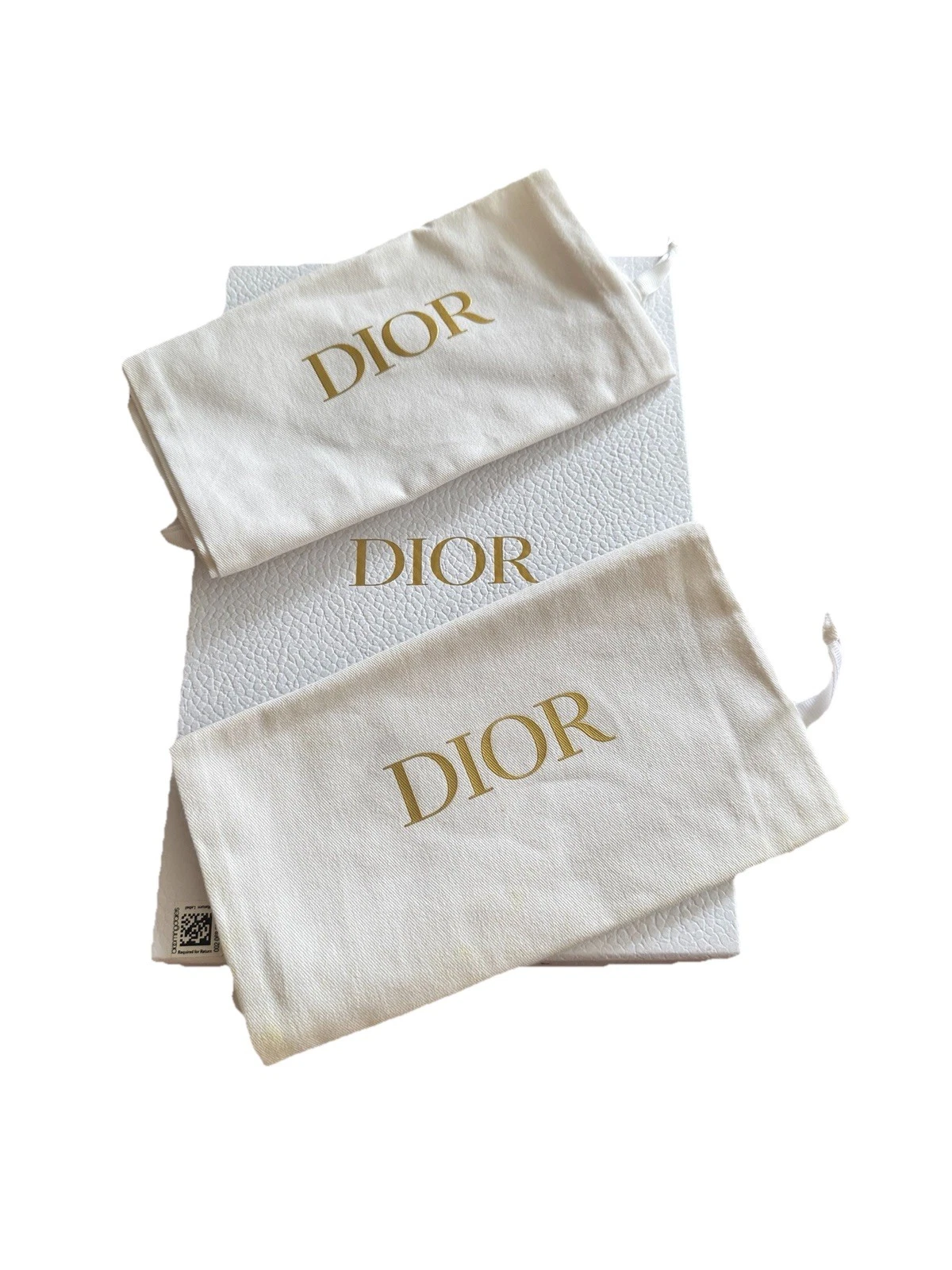 Christian Dior Boîte de Détail Cadeau Chaussures Vide Blanche avec Sac à Poussière 12 x 8 x 4,5