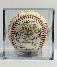 Philadelphia Phillies 2009 World Series Team Autograph Baseball Fall Classic