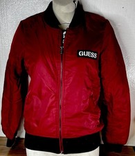 New guess Tina nylon bomber jacket Havana red XS girls Closet