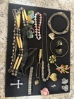 Vintage Mod Mixed Lot Costume Jewelry Craft Repurpose Wear Repair Jesus