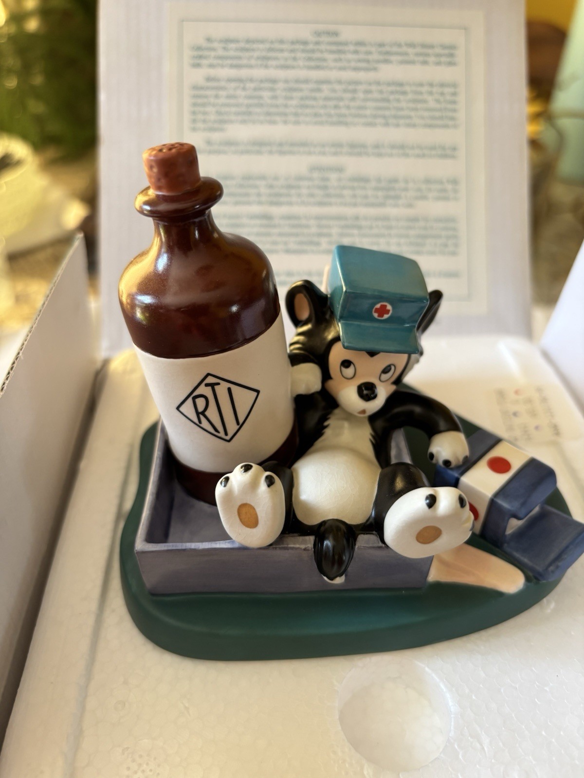 WDCC Disney Figaro RARE First Aid Fiasco NEW In Box w/COA Pristine!