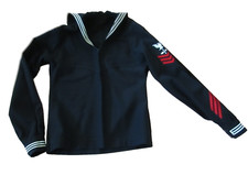 USN Navy Naval Sailor Crackerjack Blue wool Jumper 40L fine
