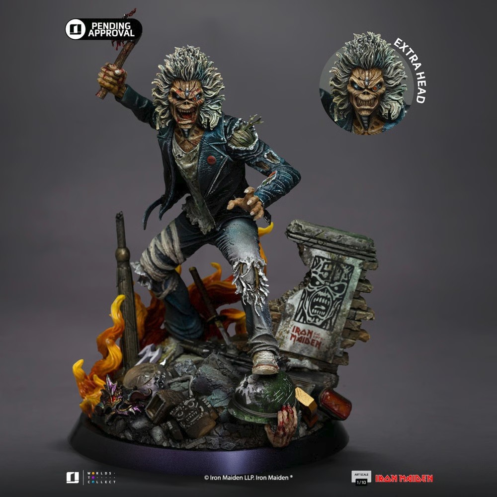 Iron Studios Iron Maiden 50th Anniversary Eddie 1/10 Statue IN
