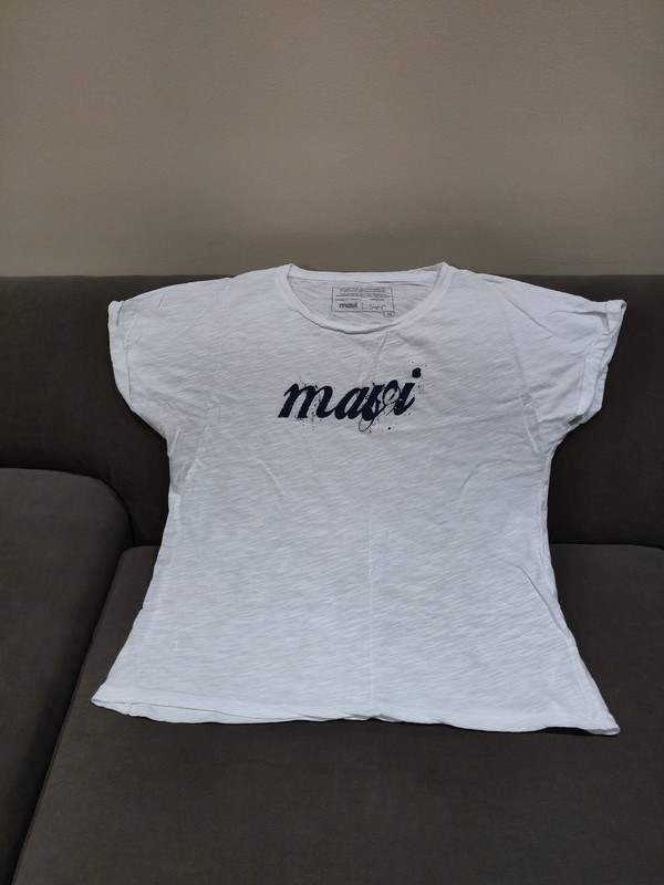 MAVI Women's White 100% Cotton Short Sleeve Shirt, size M
