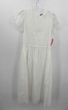 Pre-Owned J Mclaughlin White Size Large Maxi Short Sleeve Dress