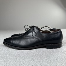 Allen Edmunds Park Avenue Cap Toe Dress Shoes Men 11D Black Leather USA Made
