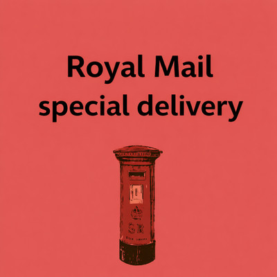 Royal Mail Special Delivery, Porto Upgrade. bis 100 Gramm