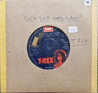 VINTAGE VINYL - SOLID GOLD EASY ACTION by T REX - 7 INCH 45 RPM SINGLE