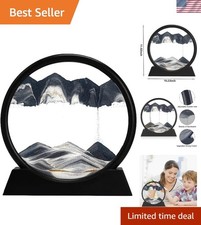 Elegant 3D Dynamic Sand Art Liquid Motion for Relaxing Home Office Decor