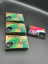Lot of 3 Fujifilm Pro VHS-C Blank Premium Camcorder Tapes TC-30  1 DR-I 90 BN 