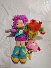 Vintage Rainbow Brite Doll Lot 3 Dolls Hallmark 1980s Plush Figures