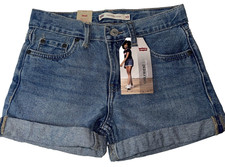 Levi s Girls Girlfriend Fit Denim Shorty Shorts