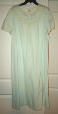 Vtg Esabella Long Nightgown Mint Green Size-44/46