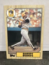 #1 1987 Topps #320 Barry Bonds Rookie RC Pittsburgh Pirates NM-MT