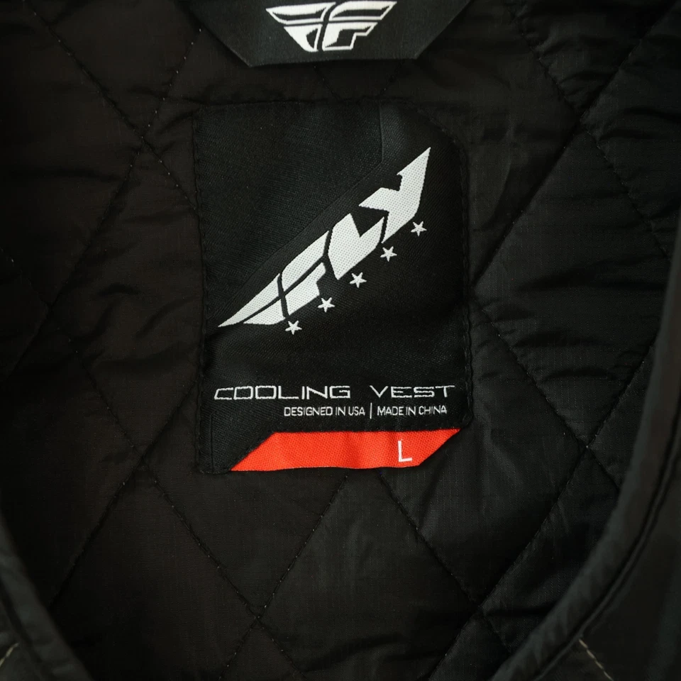 Chaleco deportivo Fly Racing Cooling adulto grande negro evaporativo cremallera completa motocicleta Foto 2 de 4