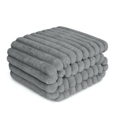 Waterproof Dog Blanket Couch Luxury Plush Washable Pet Grey 50x60 Inch