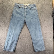 Vintage Levi's 505 Jeans Men's 40x30 Blue Cotton Denim Straight Leg Workwear